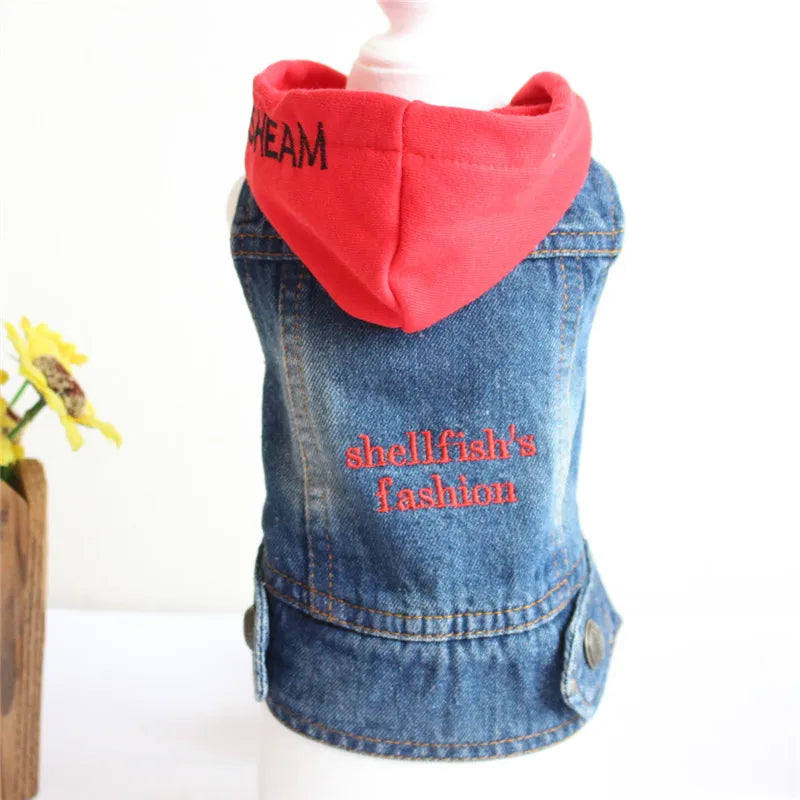 Summer Jeans Series Dog Shirt Denim Clothes for Small Dogs Puppy Chihuahua Cowboy Jacket French Bulldog Outfit Cat Costumes