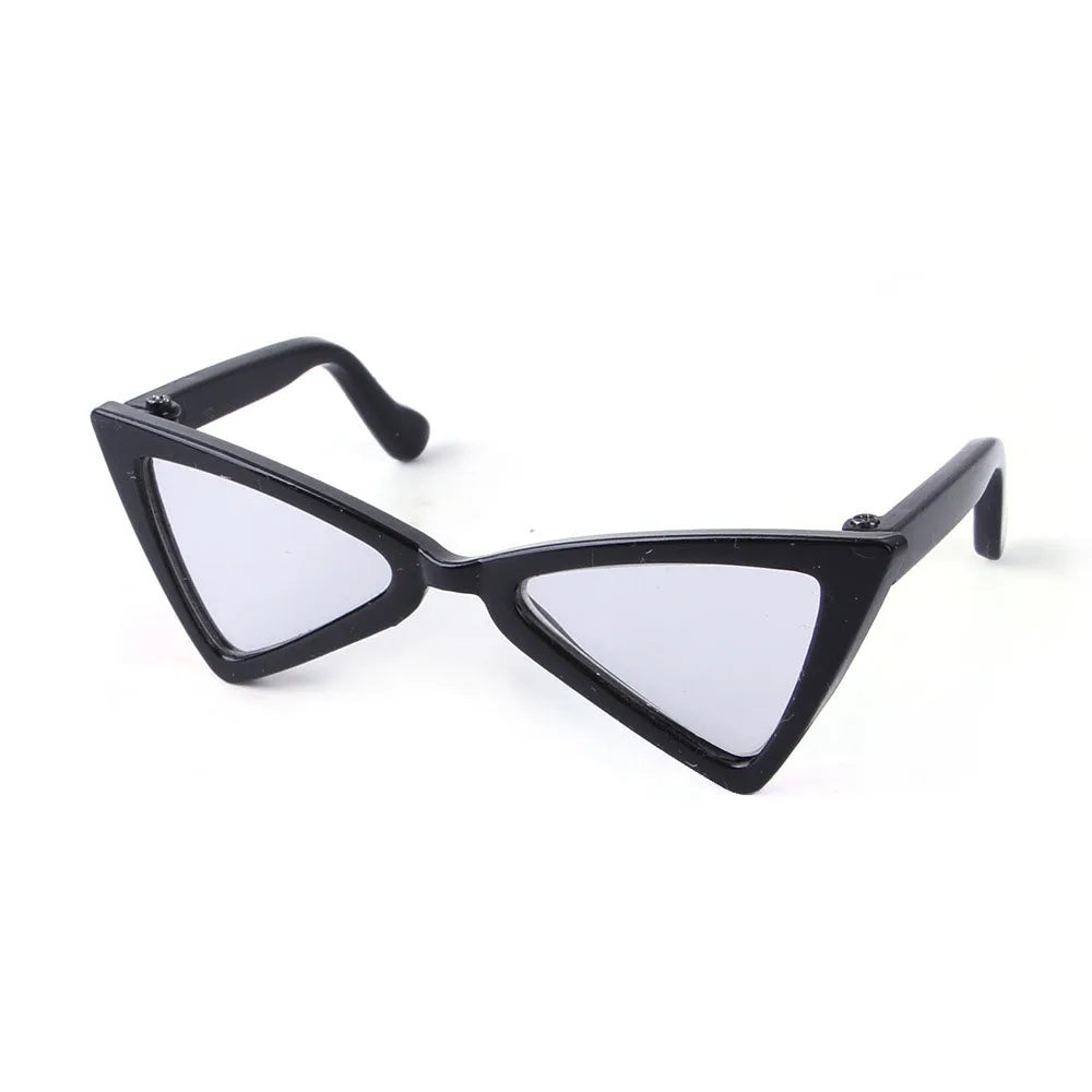 Vintage Triangle Cat Sunglasses Reflection Eye Wear Glasses for Small Dogs Cats Puppy Kitten Photos Props Pet Accessories