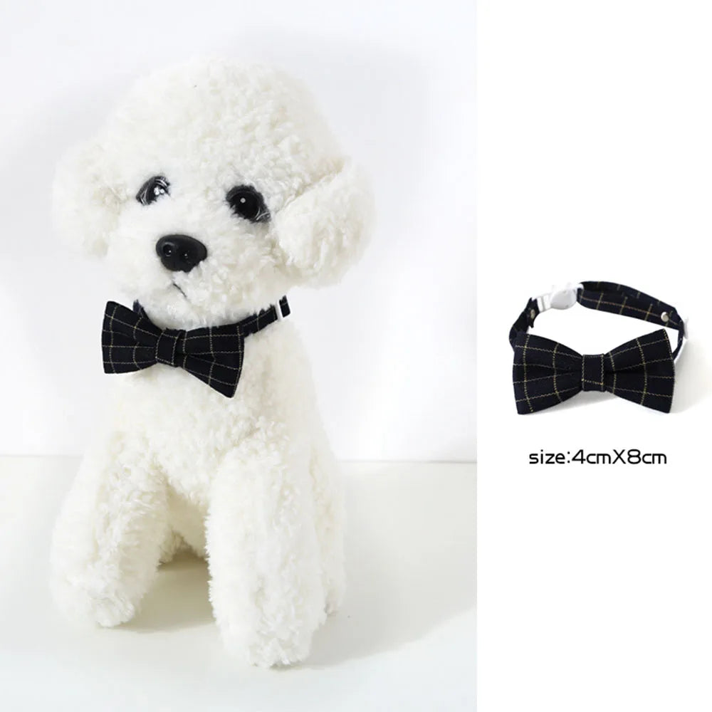 Pet Bow Tie Adjustable Pet Neck Tie Puppy Formal Costume Breakaway Small Dogs Bowtie Collar Cats Grooming Ties Party Accessories