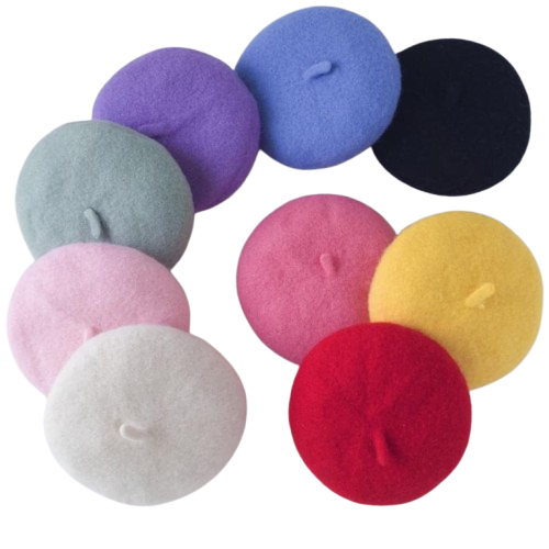 Beret-Inspired Soft Dog Hats