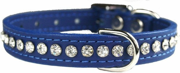 Signature Leather Crystal Dog Collar